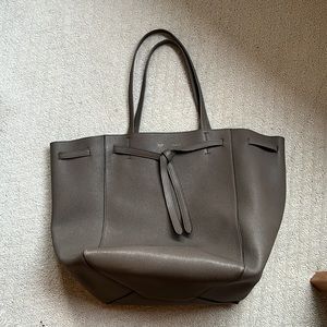 CELINE Medium Cabas Phantom with Belt in Taupe